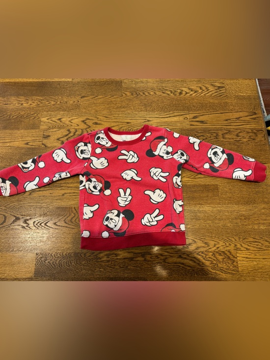 Disney Other - Disney Red Mickey Mouse All-Over Print Pullover